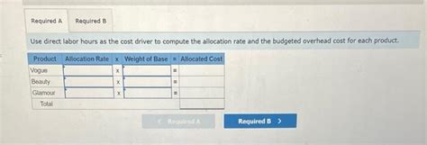 Solved Exercise 4 5a Algo Allocating Overhead Cost Among