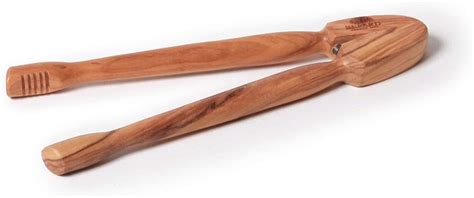 Berard 52175 French Olive Wood Handcrafted Tongs Food