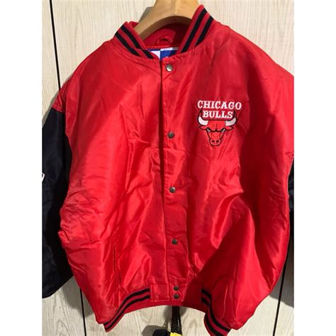 絕版 未拆標 90s 古著 Nba Chicago Bulls芝加哥 公牛 外套 Size L台xl Vintage 蝦皮購物