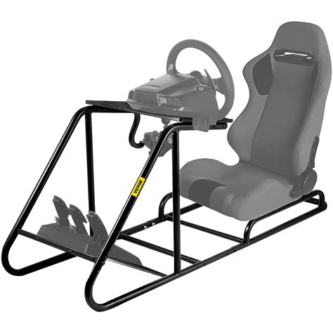 VEVOR Racing Simulator Stand Adjustable Steering Wheel Stand Carbon ...