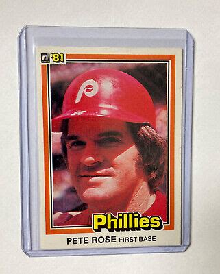 Donruss Baseball Card Philadelphia Phillies Pete Rose Ebay