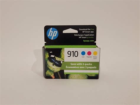 Hp 910 Tri Color Cyan Magenta Yellow Ink Cartridges Combo Pack Exp 2025 193015742222 Ebay