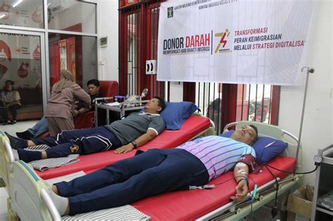 Imigrasi Sampit Gelar Donor Darah Dalam Rangka Sambut Hbi Ke