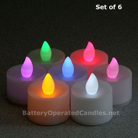 6 Pack Color Changing Led Tea Light