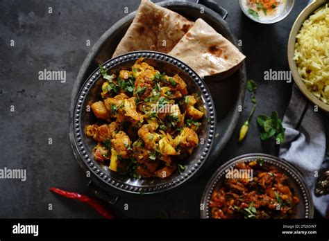 homemade aloo gobi indian vegetarian curry   potatoes