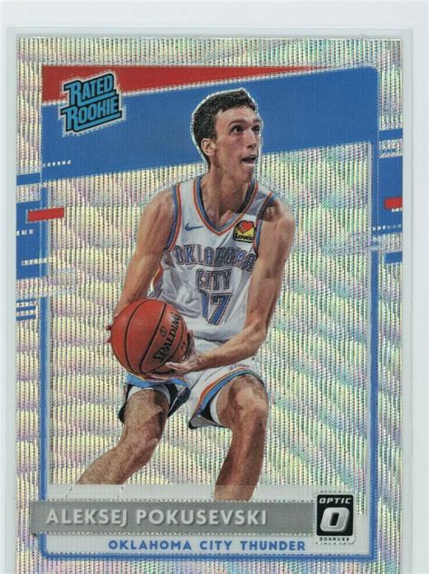 Aleksej Pokusevski Rc Silver Wave Rated Rookie Donruss Optic