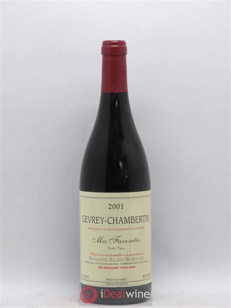 Acheter Gevrey Chambertin Mes Favorites Vieilles Vignes Domaine Alain