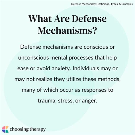 Understanding Common Defense Mechanisms A Psychological Exploration