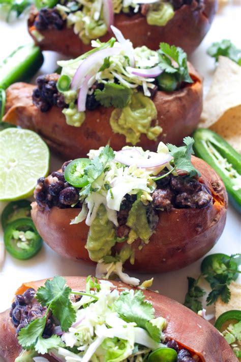 Baked Sweet Potatoes Recipe Mexican Stuffed Style