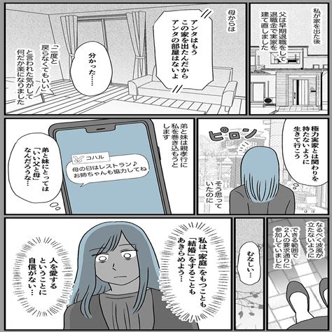 ＜両親へのお金は？＞結婚祝いは3千円「関わりたくない」私と母の関係は【第7話まんが：姉の気持ち】 2022年11月20日掲載 ライブドアニュース