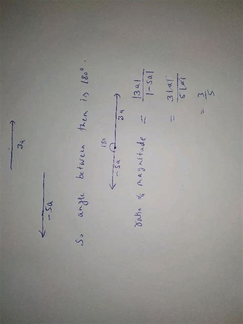 Two Vectors Vec P And Vec Q Have Magnitudes 3 Units And 4 Units