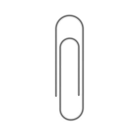 Premium Vector Realistic Vector Metal Paper Clip Isolated On White