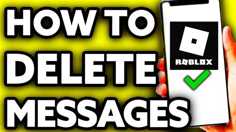 How To Delete Roblox Messages On Mobile The Truth Youtube