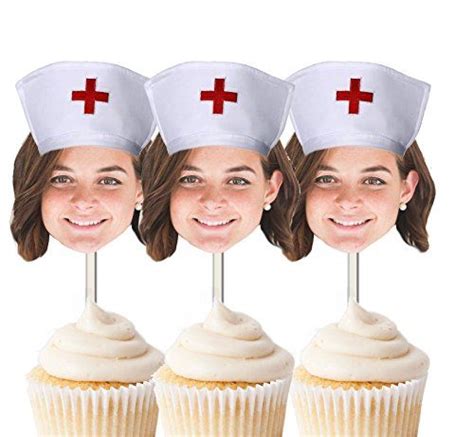 Nurse Cupcake Toppers Nursing School Nurse Graduation Nurse Decor