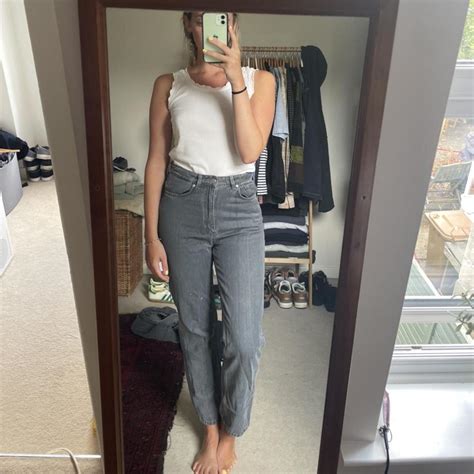 Weekday Jeans In A Washed Grey Size 28 Waist And 30 Depop