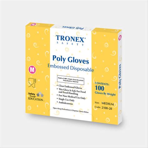 Tronex Blue Medical Gloves Synthetic Exam Disposable Gloves