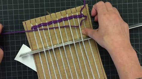 Learn How To Make A Weaving Loom Out Of Cardboard And How To Weave