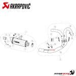 Akrapovic Exhaust Racing Titanium Slip On Ducati Monster S