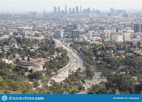 Scenic Shot Of A Vibrant Cityscape Of Los Angeles California Usa From