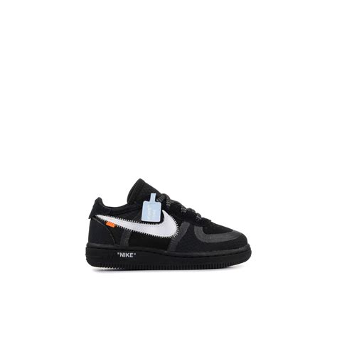 Nike Air Force Low X Off White Black White Td Bv Laced