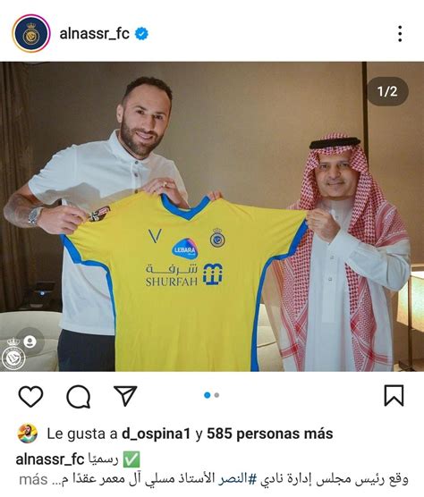 David Ospina Es Oficializado Como Nuevo Jugador Del Al Nassr De Arabia