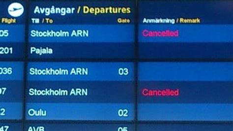 Alla Sas Flyg Till Och Från Norrbotten Inställda P4 Norrbotten
