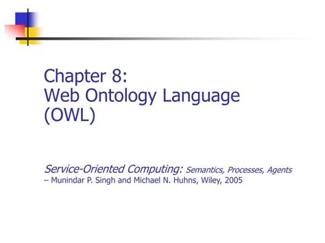 Ppt Chapter Web Ontology Language Owl Powerpoint Presentation