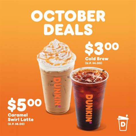 Dunkin' October Deals Promotion