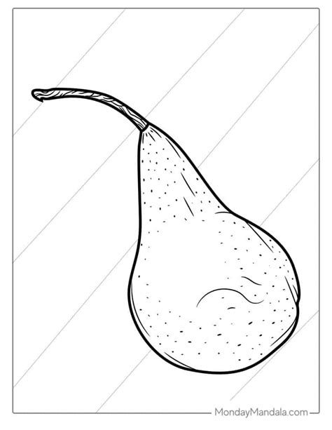 Pear Coloring Page