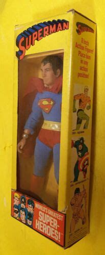 Superman Mego World Greatest Super Heroes Box Figure Wlabel