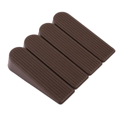 Rubber Wedge Door Stopper Doorstops Protector Coffee Carpet Shim Door