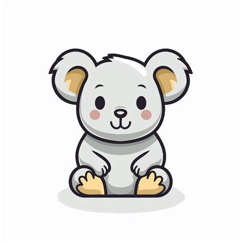 Premium Vector Cute Koala Cartoon Character Vector Illustration