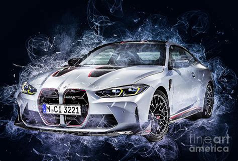 Bmw M4 Csl 2022 Drawing By Marietta Beatty Fine Art America