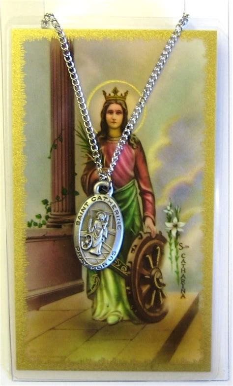 St Catherine Of Alexandria Prayer Card Set Catherine Of Alexandria