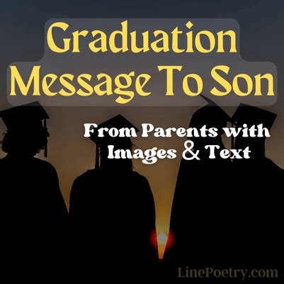 60+ Graduation Wishes & Messages To Son - Linepoetry