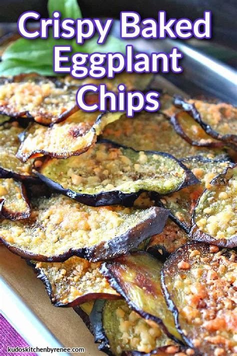 These Delicate But Crispy Baked Eggplant Chips Are Packed With Flavor