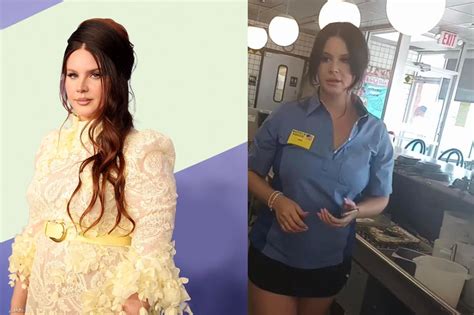 Captan A Lana Del Rey Como Mesera En Un Restaurante De Waffles