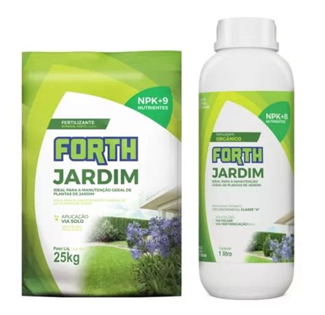 Fertilizante Forth Adubo Jardim 25kg E 1 Litro Concentrado Frete grátis