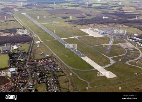 Aerial View Of Robin Hood Airport Doncaster Sheffield Formerly RAF