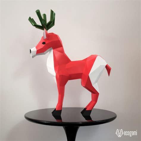 Rudolph The Reindeer Papercraft Template