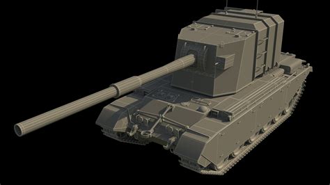 Fv4005 Stage 2 183mm 3d Model Cgtrader