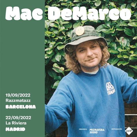 Conciertos De Mac Demarco En Madrid Barcelona Valencia Y Santiago De