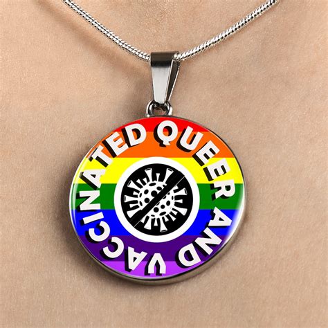 Sterling Silver Queer Necklace Pride Necklacelgbt Etsy