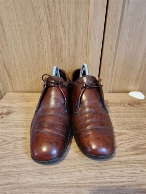 Mens Brown Barker Derby Shoes Size 8 Ebay