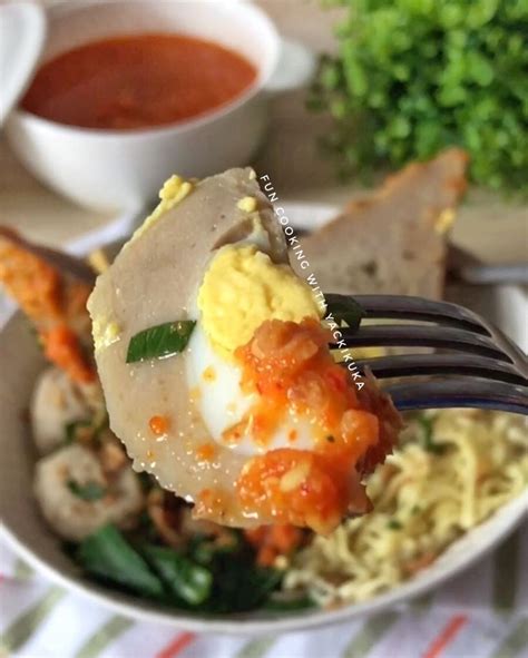 resep bakso tumpeng bakso kenyal enak  kuah sambal resep koki