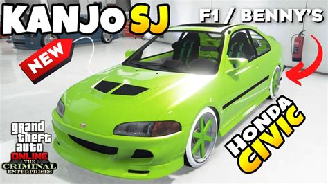 GTA Online HONDA CIVIC KANJO SJ IS OUT Full Customization How To