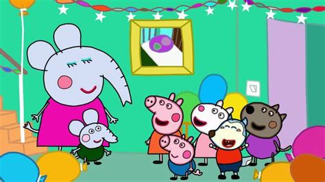 Peppa Pig Colouring Coloring George Peppa Elephant Birthday Party