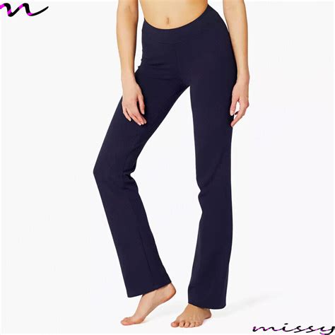 New Ex Mands Ladies Cotton Stretch Tracksuit Bottoms Gym Straight Leg