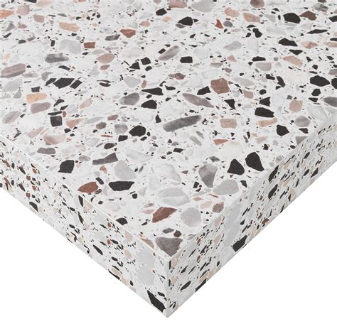 Plan snack stratifié Terrazzo Pietra L 200 x P 40 cm Ep 38 mm Leroy