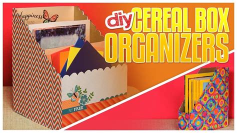 Diy Organization Box From Cereal Boxes I Diy Magazine Holder I